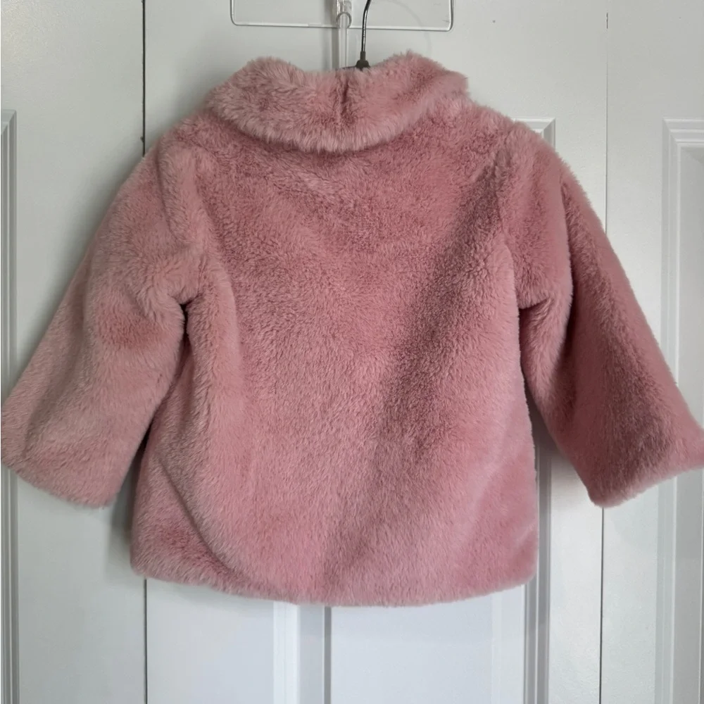 Edgehill Collection Kids Blush Faux Fur Jacket Size 18M - Picture 2 of 4